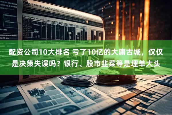 配资公司10大排名 亏了10亿的大庸古城，仅仅是决策失误吗？银行、股市韭菜等是埋单大头