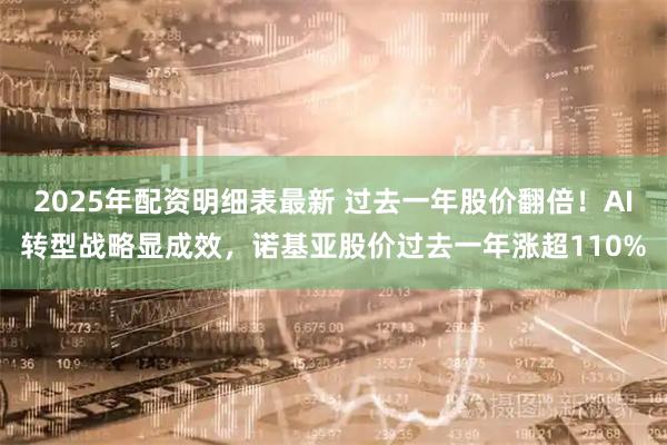 2025年配资明细表最新 过去一年股价翻倍！AI转型战略显成效，诺基亚股价过去一年涨超110%